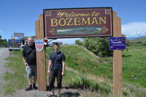 Mura, Mounty und Tami in Bozeman, Montana